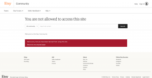 Etsy copmmunity forums have gone CRAZY with censorship